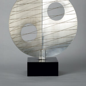Affiche exposition Barbara HEPWORTH - Winged Figure (model), 1957, brass and metal wires
