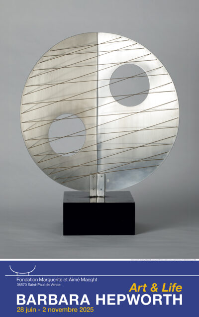 Affiche exposition Barbara HEPWORTH - Winged Figure (model), 1957, brass and metal wires